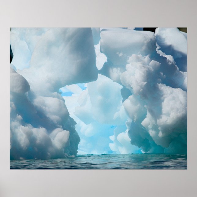 Eisberge an der Südspitze des Südens Poster (Vorne)