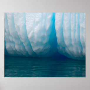 Eisberge in Blau im Errera-Kanal betrachten Poster