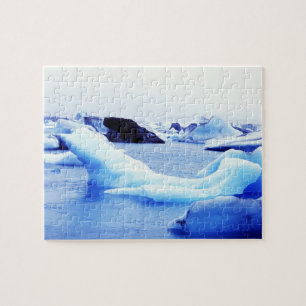 Eisberge in der Lagune Jokulsarlon Puzzle