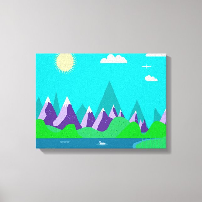 Eisberge Leinwanddruck (Vorderseite)