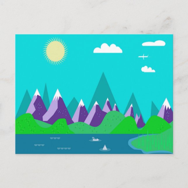 Eisberge Postkarte (Vorderseite)