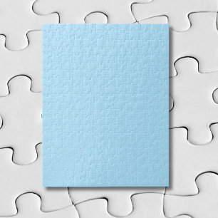 Eisblau einfarbig   Klassisch   Elegant Puzzle