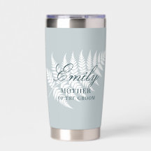 Eisblau Weiße Farn Brautmutter