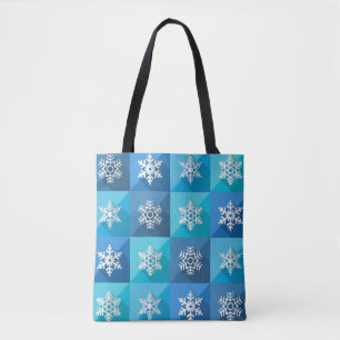 Eisblaue Schneeflocke Weihnachten Schulter Tote Ba