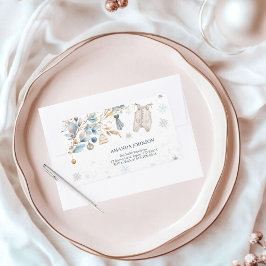 Eisblaue Wäscheleine Briefumschlag mit kleinen Sch Rechteckiger Aufkleber