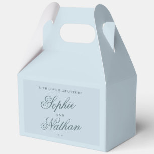 Eisblaue Winter-Hochzeitsgunst-Behälter Geschenkschachtel