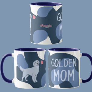 Eisblauer Golden Retriever Benutzerdefinierter Nam Tasse