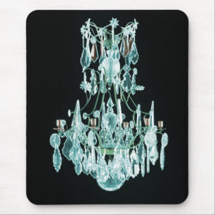 Eisblauer Kronleuchter Mousepad