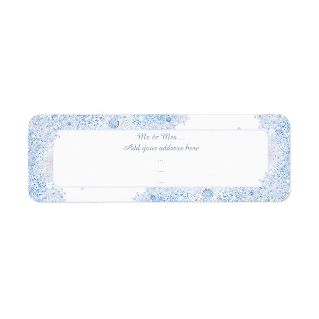 Eisblauer Schneeflocken (Vorne)