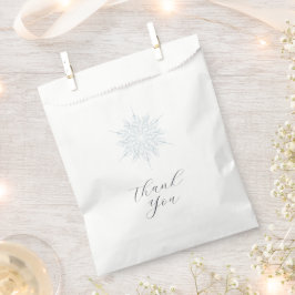 Eisblauer Schneeflocken Winter Hochzeit Gefälligke Geschenktütchen