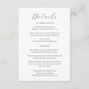 Eisblauer Schneeflocken WinterWedeldetails Begleitkarte