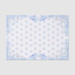 Eisblaues Schneeklocken-Geschenkpapier Seidenpapier