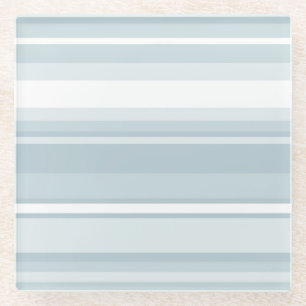 Eisblaustreifen Glasuntersetzer