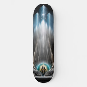 Eisblick des Skateboarddecks mit imperialer Sicht Skateboard