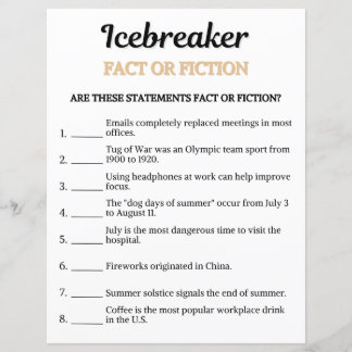 Eisbrecher Fact-or-Fiction-Spiel