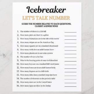 Eisbrecher Let's Talk Zahlen-Spiel