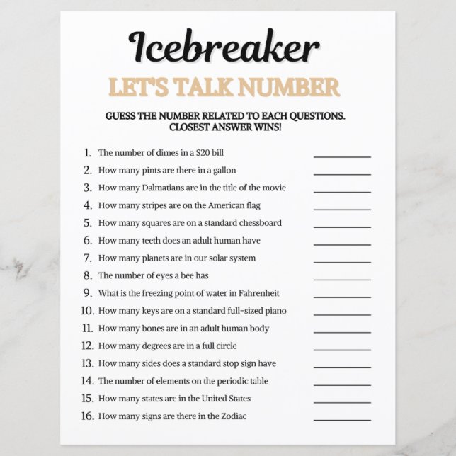 Eisbrecher Let's Talk Zahlen-Spiel (Vorderseite)