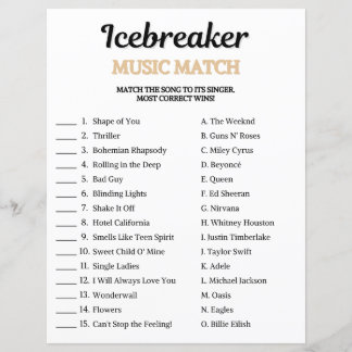 Eisbrecher-Musik-Match-Spiel