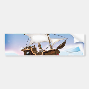 Eisbrecher-Schiff Autoaufkleber