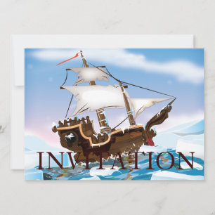 Eisbrecher-Schiff Einladung