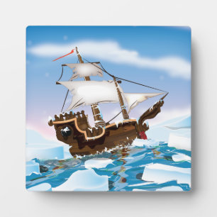 Eisbrecher-Schiff Fotoplatte