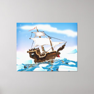 Eisbrecher-Schiff Leinwanddruck