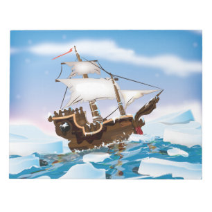 Eisbrecher-Schiff Notizblock