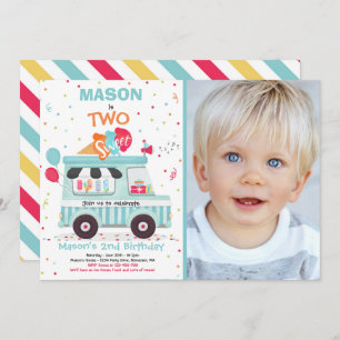 Eiscreme 2. Geburtstag 2. Geburtstag Eiscreme Truc Einladung