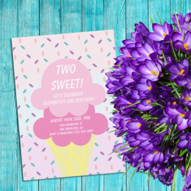Eiscreme 2. Geburtstag Einladung (Von Creator hochgeladen)