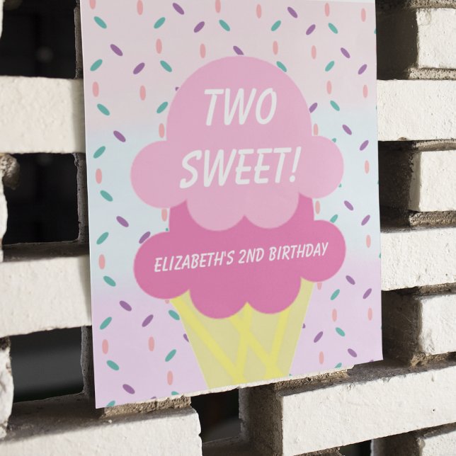 Eiscreme 2. Geburtstag Poster (Von Creator hochgeladen)