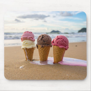 Eiscreme am Strand  Mousepad