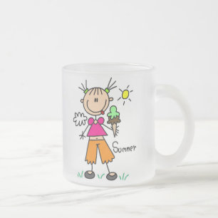 Eiscreme an einem heißen Sommertag Tasse