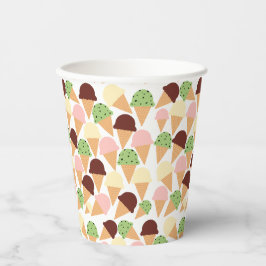 Eiscreme-Aromen Pappbecher