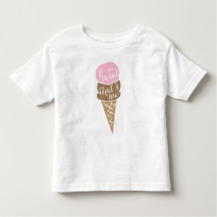 Eiscreme Baby-Mädchen-Rüsche-Shirt Kleinkind T-shirt