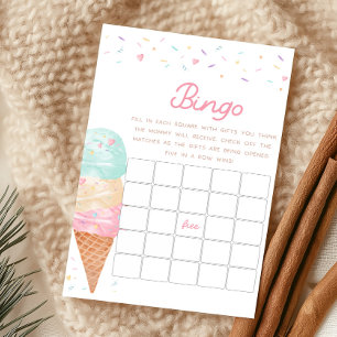 Eiscreme-Baby-Shower-Bingo-Spiel