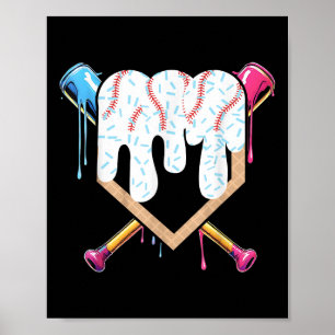 Eiscreme-Baseball-Shirt - Baseball-Shirts für Jung Poster