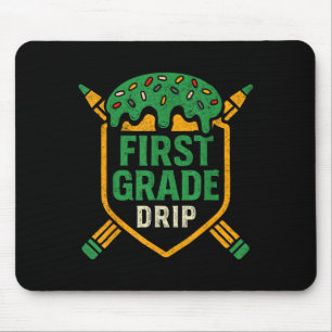 Eiscreme-Baseball-Tropfen erster Klasse Boys zurüc Mousepad