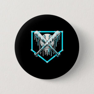 Eiscreme Baseball Tropfen Home Plate Schläger Cool Button