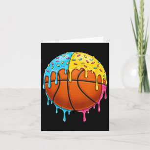 Eiscreme Basketball Tropfen mit farbenfrohen Sprin Karte