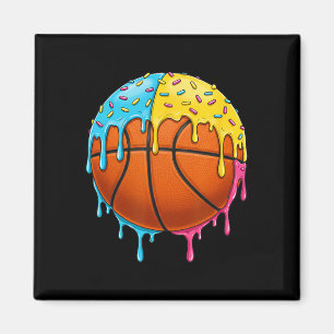 Eiscreme Basketball Tropfen mit farbenfrohen Sprin Magnet