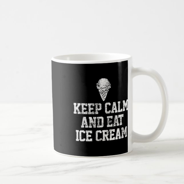Eiscreme Behalte Motivierend Vintages Geschenk Kaffeetasse (Rechts)