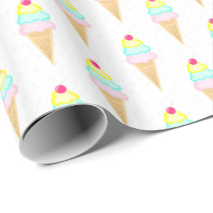 Eiscreme besprüht - Packpapier