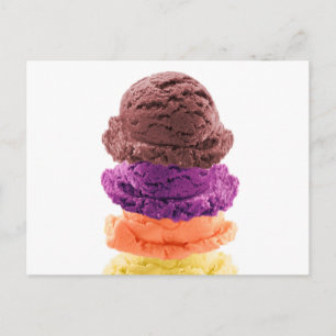 Eiscreme-Binge-Statement Postkarte