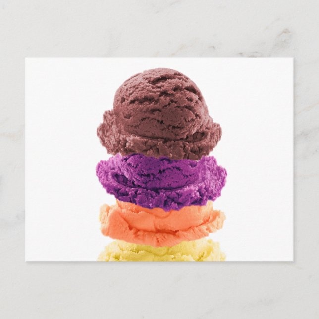 Eiscreme-Binge-Statement Postkarte (Vorderseite)