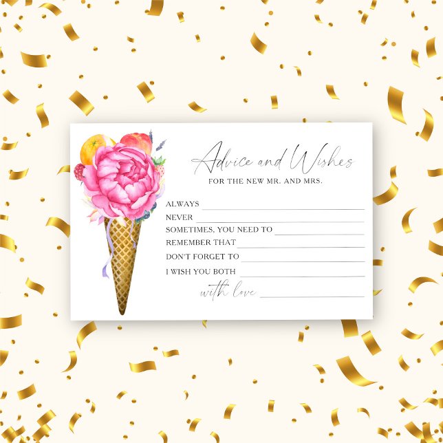 Eiscreme - Brautparty-Beratung und Wünsche Briefpapier (Von Creator hochgeladen)