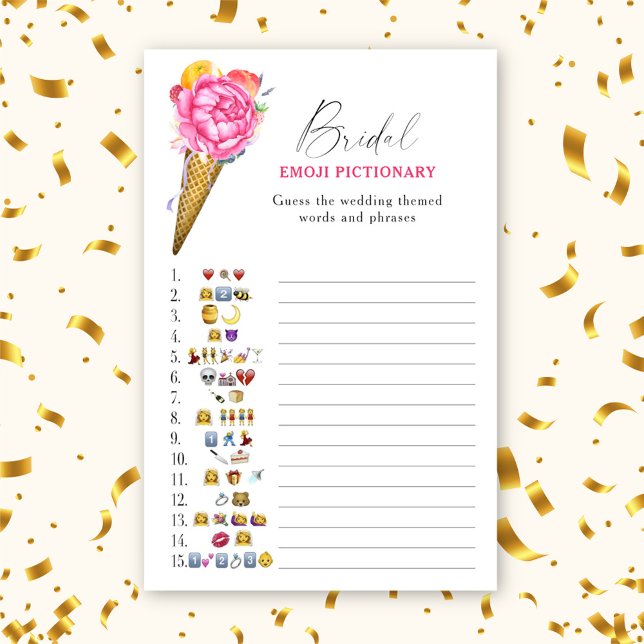Eiscreme - Brautparty Emoji-Picknickspiel (Von Creator hochgeladen)