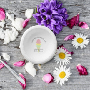 Eiscreme-Brautparty Pappteller