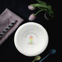 Eiscreme-Brautparty Pappteller