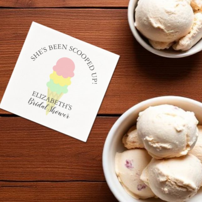 Eiscreme-Brautparty Serviette (Von Creator hochgeladen)