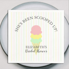 Eiscreme-Brautparty Serviette